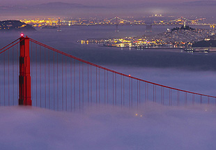 Photo of Golden Gate Bridge Evening